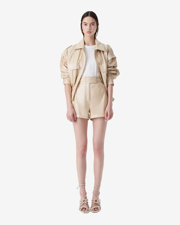 Iro SHORT EN CUIR ECR55