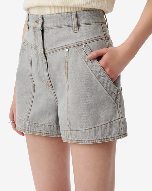 Iro SHORT TAILLE HAUTE GRY02