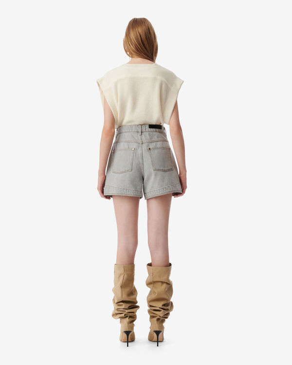 Iro SHORT TAILLE HAUTE GRY02