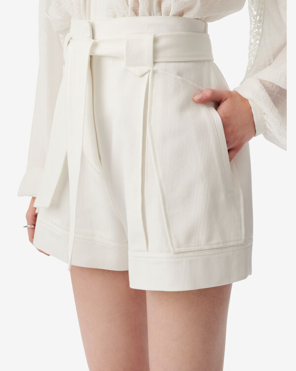 Iro SHORT TAILLE HAUTE WHI02