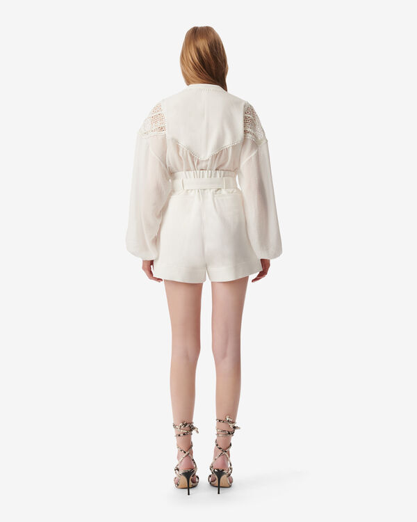 Iro SHORT TAILLE HAUTE WHI02