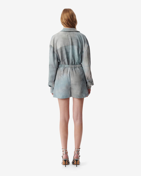 Iro SHORT TIE AND DYE BLU01