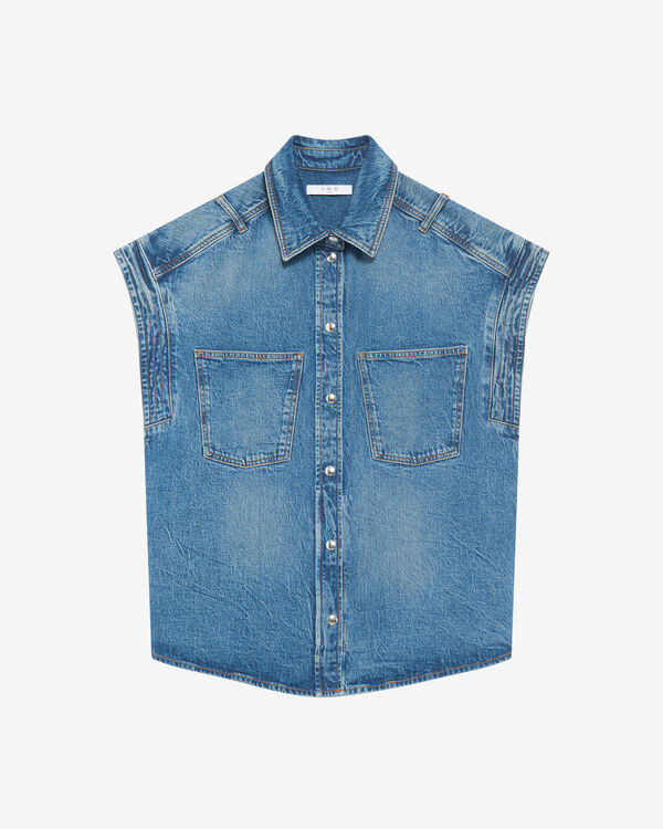 iro SURCHEMISE EN DENIM BLU03