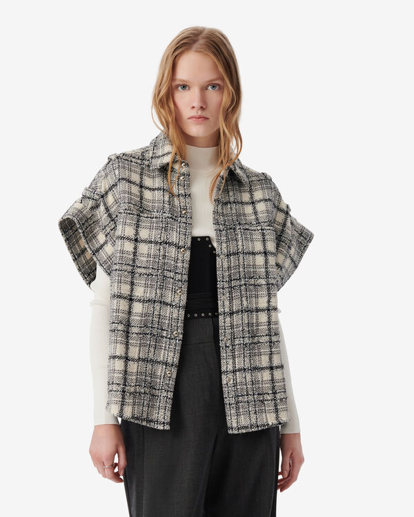 Iro SURCHEMISE EN TWEED UNI02