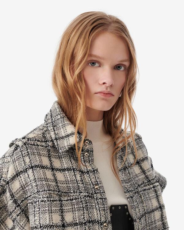 Iro SURCHEMISE EN TWEED UNI02