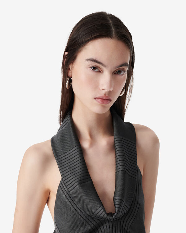 Iro TOP À COL DRAPÉ GRY36