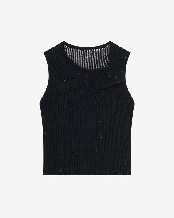 iro TOP À PAILLETTES BLA01