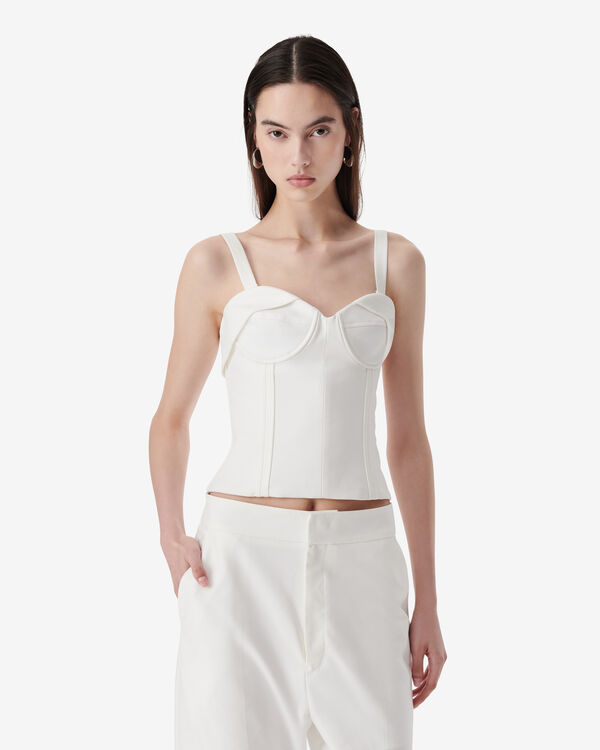 Iro TOP BUSTIER WHI01