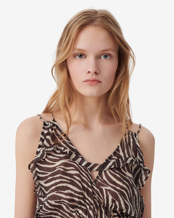 Iro TOP COL V À IMPRIMÉ BRO21