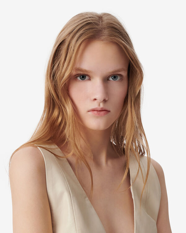 Iro TOP COURT EN CUIR BLA01