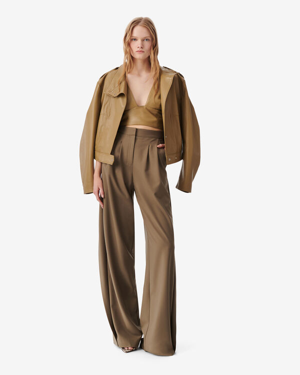 Iro TOP COURT EN CUIR BLA01