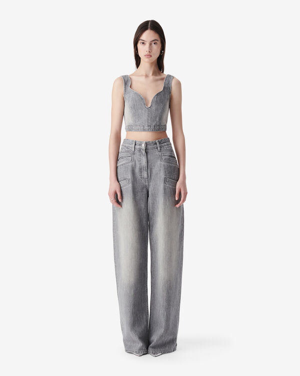 Iro TOP COURT EN DENIM GRY49