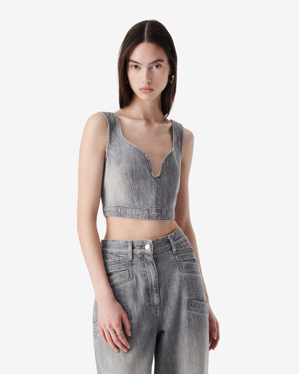 Iro TOP COURT EN DENIM GRY49