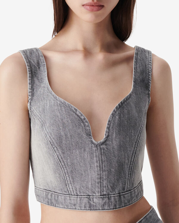 Iro TOP COURT EN DENIM GRY49
