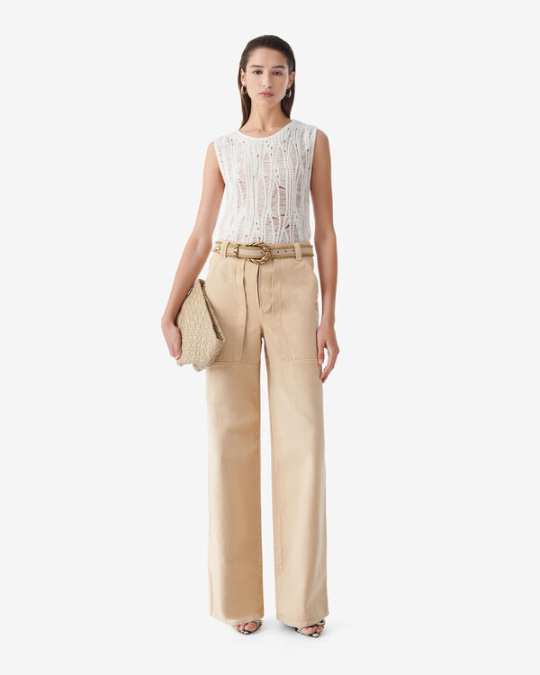 Iro TOP EN MAILLE LÂCHÉE BLA01