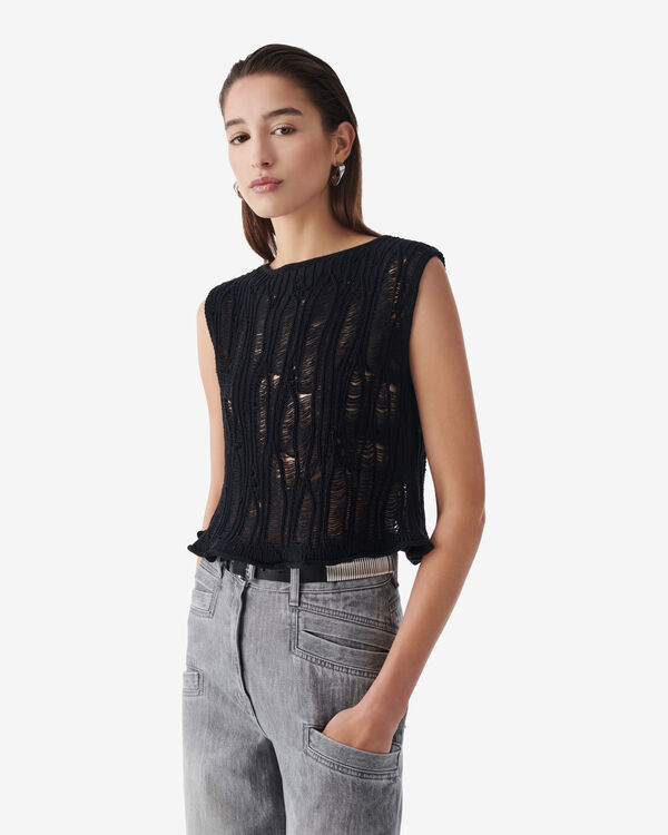 Iro TOP EN MAILLE LÂCHÉE BLA01