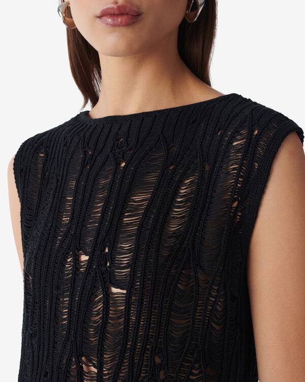Iro TOP EN MAILLE LÂCHÉE BLA01