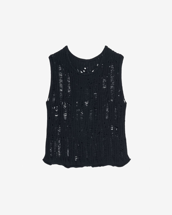 iro TOP EN MAILLE LÂCHÉE BLA01