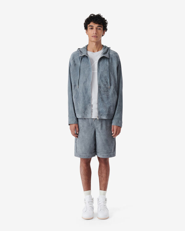 Iro VESTE À CAPUCHE SUÈDE BLU90