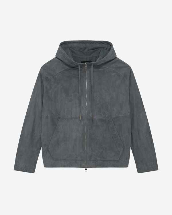 iro VESTE À CAPUCHE SUÈDE BLU90