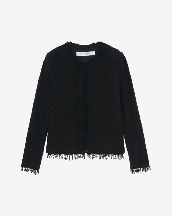 iro VESTE CLASSIQUE À FRANGES BLA01
