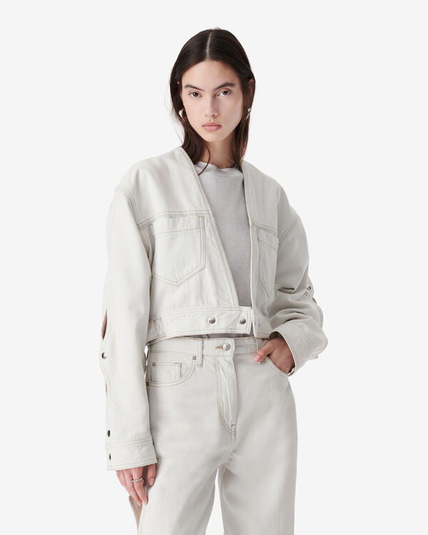 Iro VESTE COURTE EN JEAN WHI49