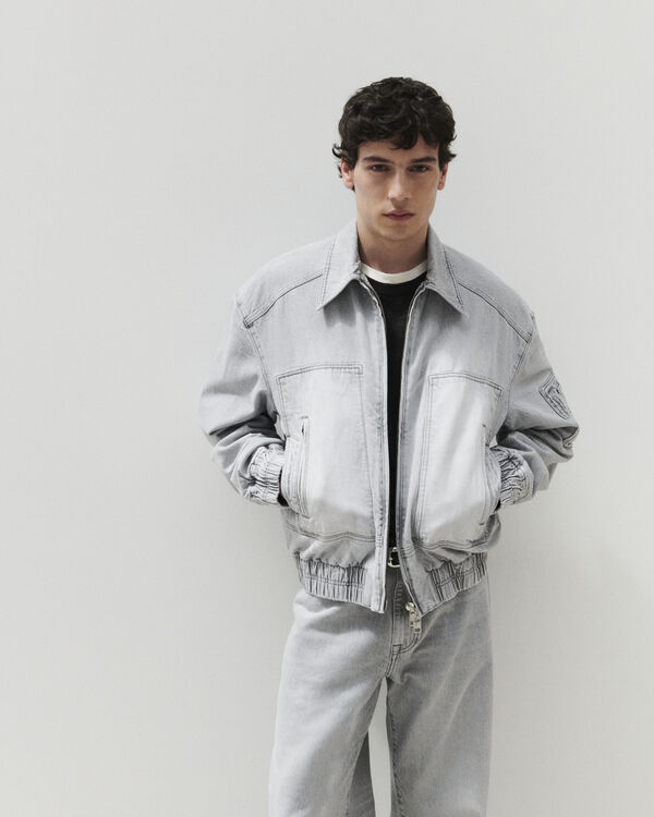 iro VESTE EN DENIM GRY02