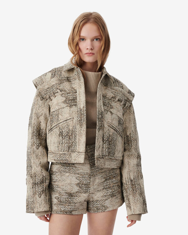 Iro VESTE JACQUARD COURTE BEI39