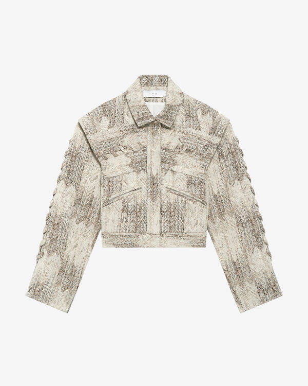 iro VESTE JACQUARD COURTE BEI39