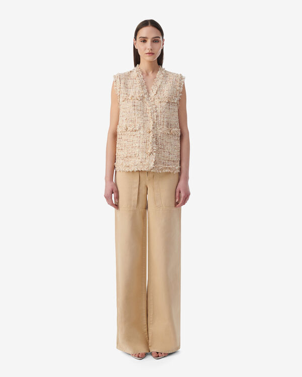 Iro VESTE SANS MANCHES EN TWEED BEI35