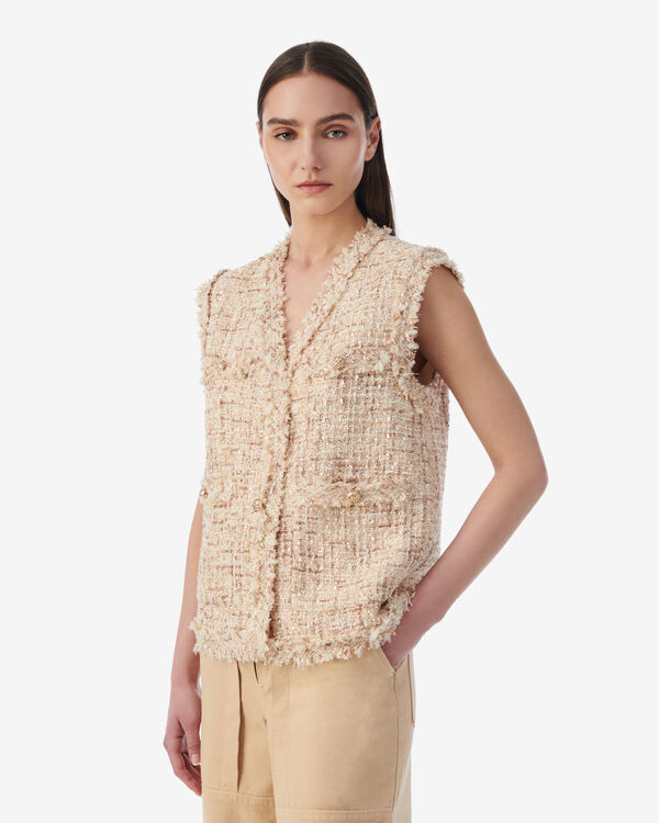 Iro VESTE SANS MANCHES EN TWEED BEI35