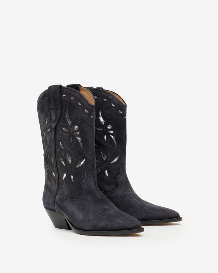 Isabel Marant Boots Duerto Femme Noir Estompé-argenté