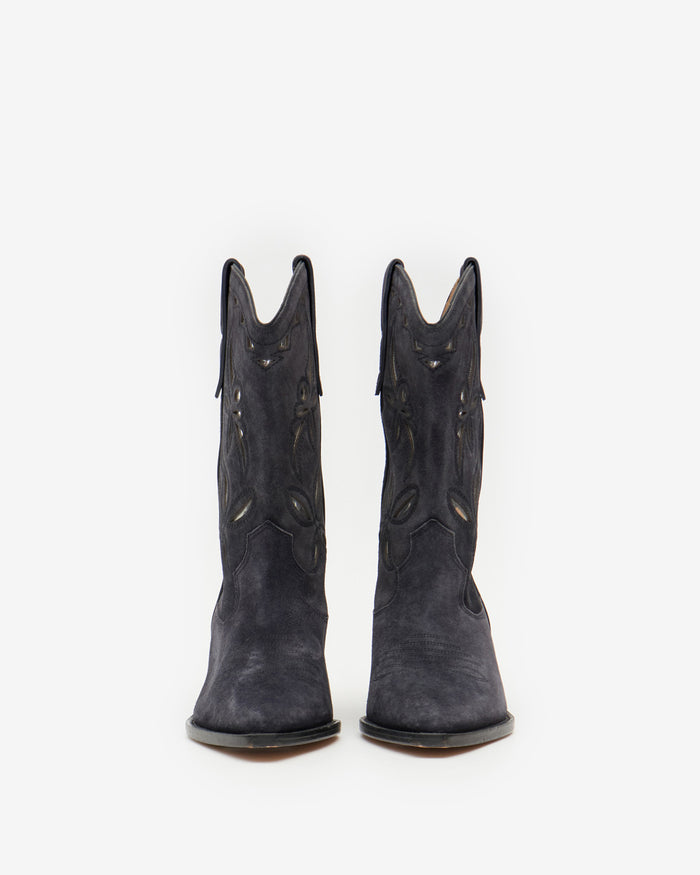 Isabel Marant Boots Duerto Femme Noir Estompé-argenté