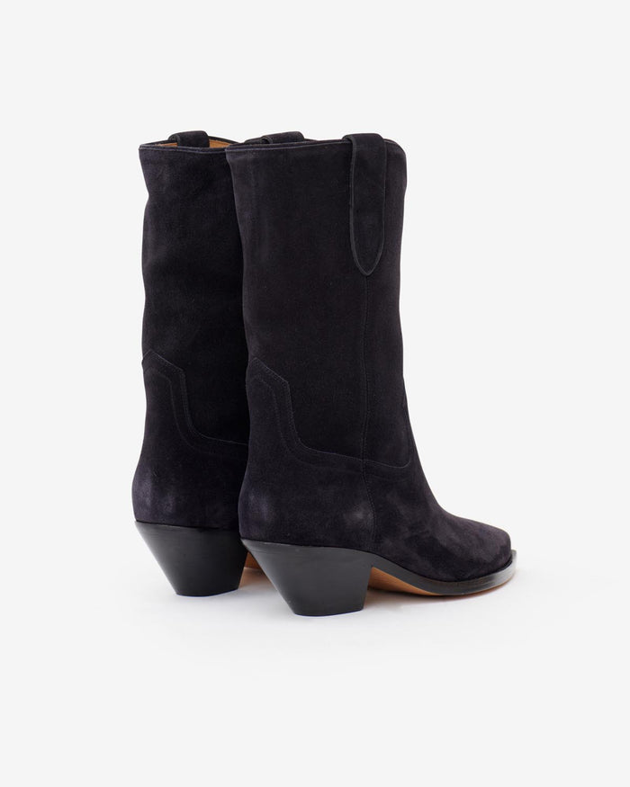 Isabel Marant Bottes Santiags Dahope Femme Noir Délavé