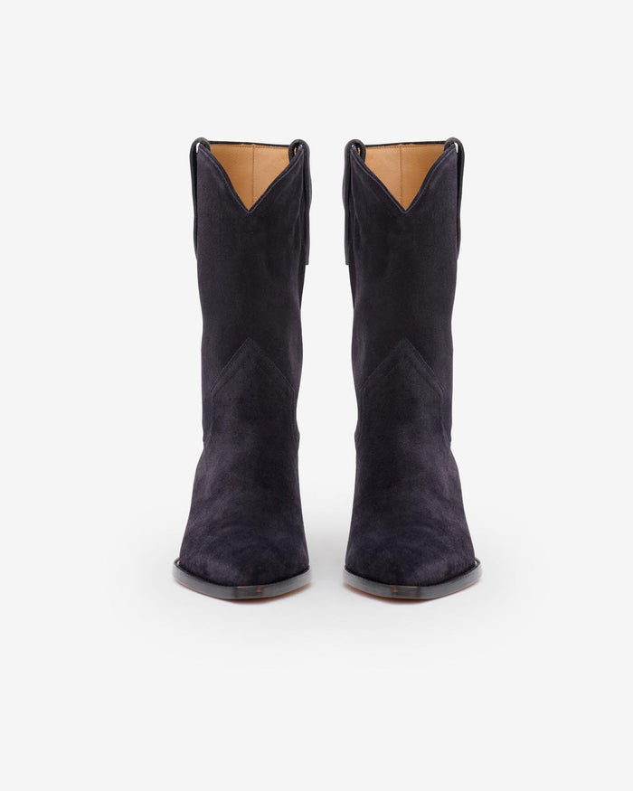 Isabel Marant Bottes Santiags Dahope Femme Noir Délavé