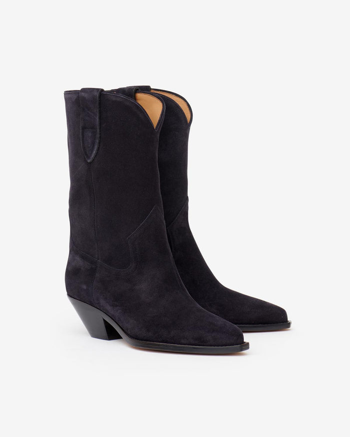 Isabel Marant Bottes Santiags Dahope Femme Noir Délavé