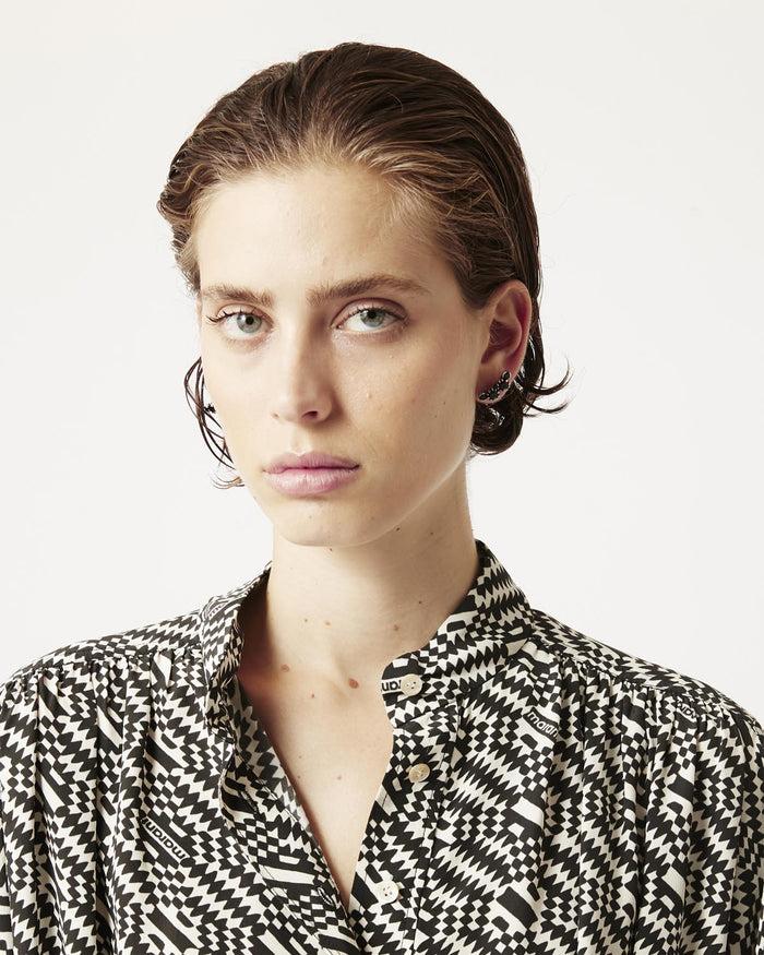 Isabel Marant Boucles D'oreilles A Wild Shore Femme Noir Et Argenté