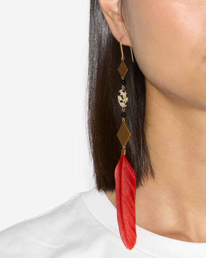 Isabel Marant BOUCLES D'OREILLES DANCING FEATHER Femme HELS