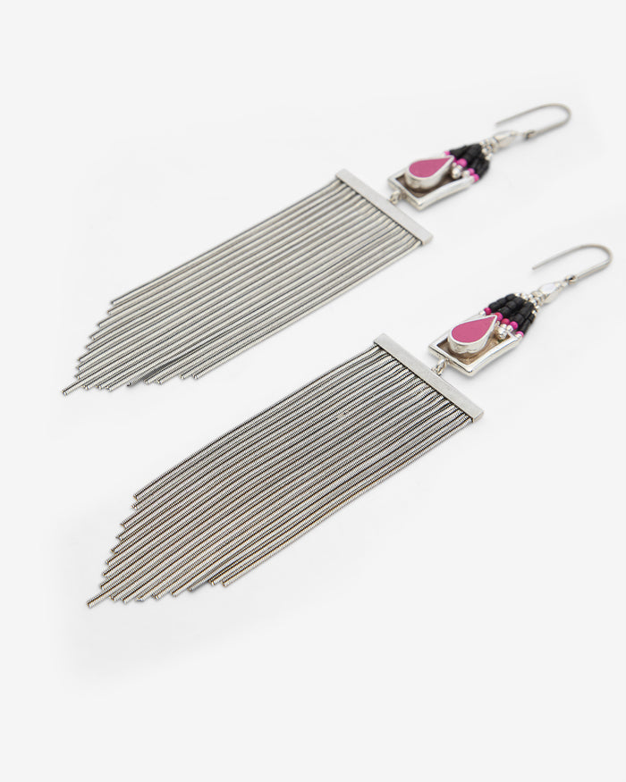 Isabel Marant BOUCLES D'OREILLES JAYA Femme Noir Et Argenté