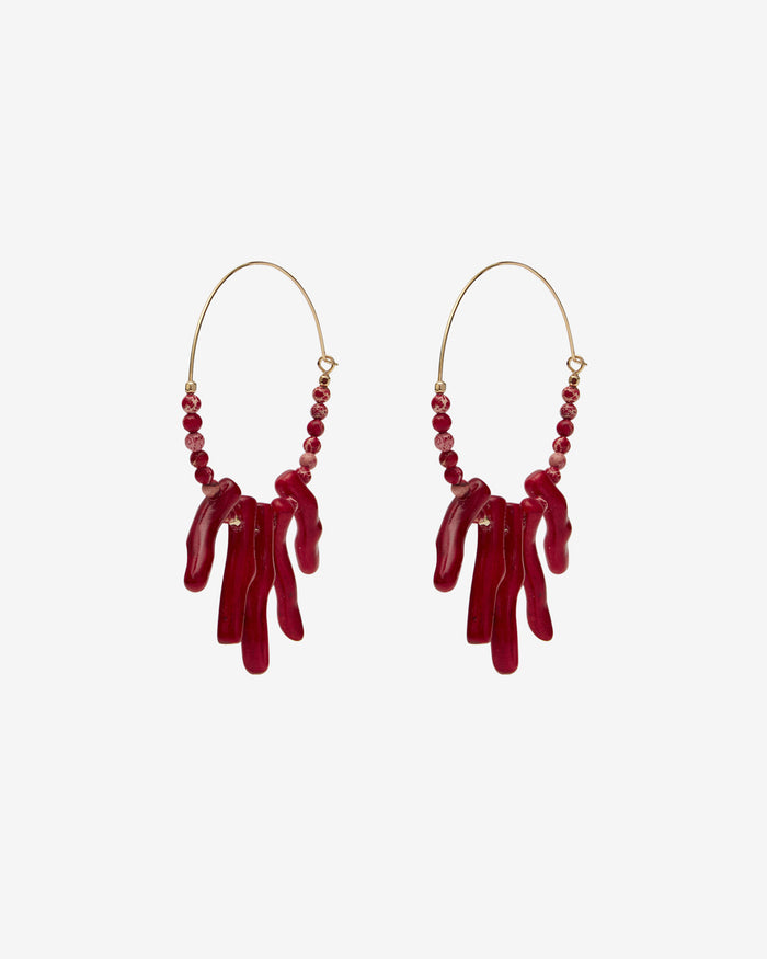 isabel marant BOUCLES D'OREILLES JOLANA Femme rouge
