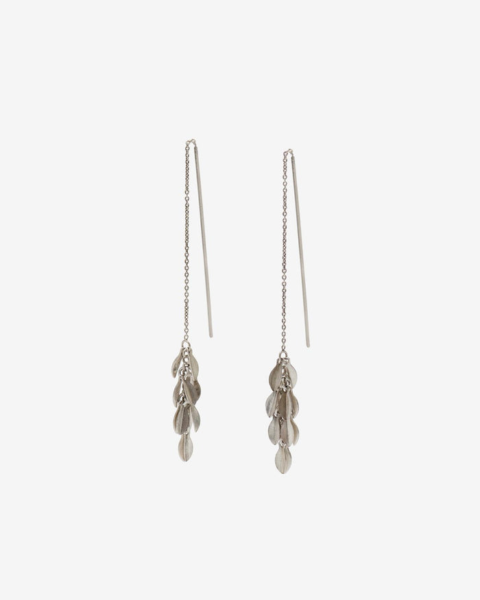 isabel marant Boucles d'oreilles Metal Shiny Leaf Femme argent