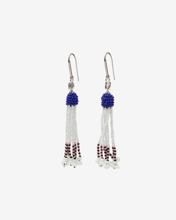 isabel marant BOUCLES D'OREILLES NUNA Femme blanc et argenté