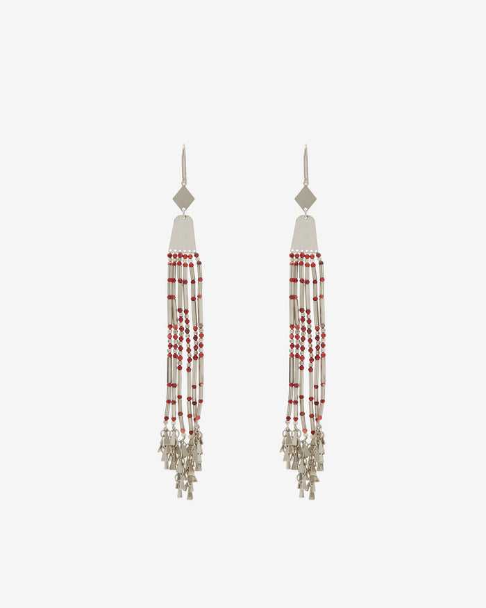 Isabel Marant BOUCLES D'OREILLES OLATHE Femme Rouge-argenté