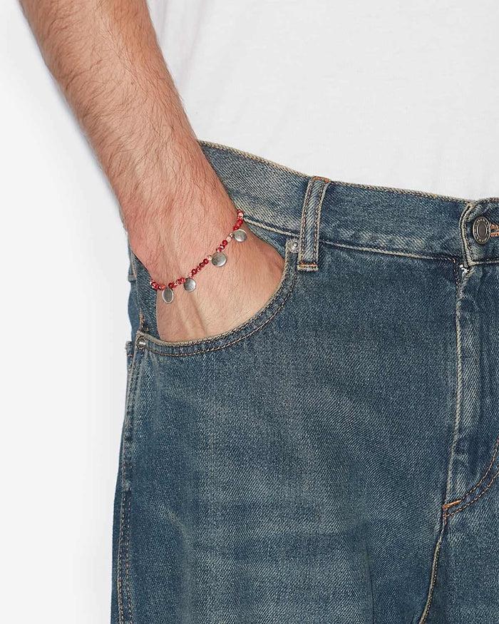 Isabel Marant BRACELET ADRI Homme Rouge Rio-argenté