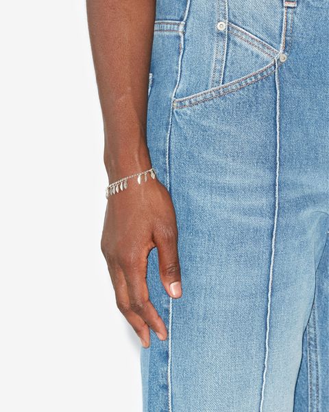 Isabel Marant Bracelet Metal Shiny Leaf Femme Argent