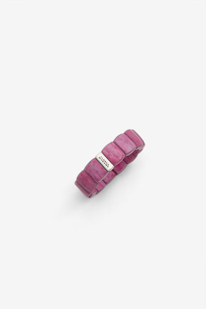 Isabel Marant BRACELET TYA Femme Rose Fuschia Et Argenté