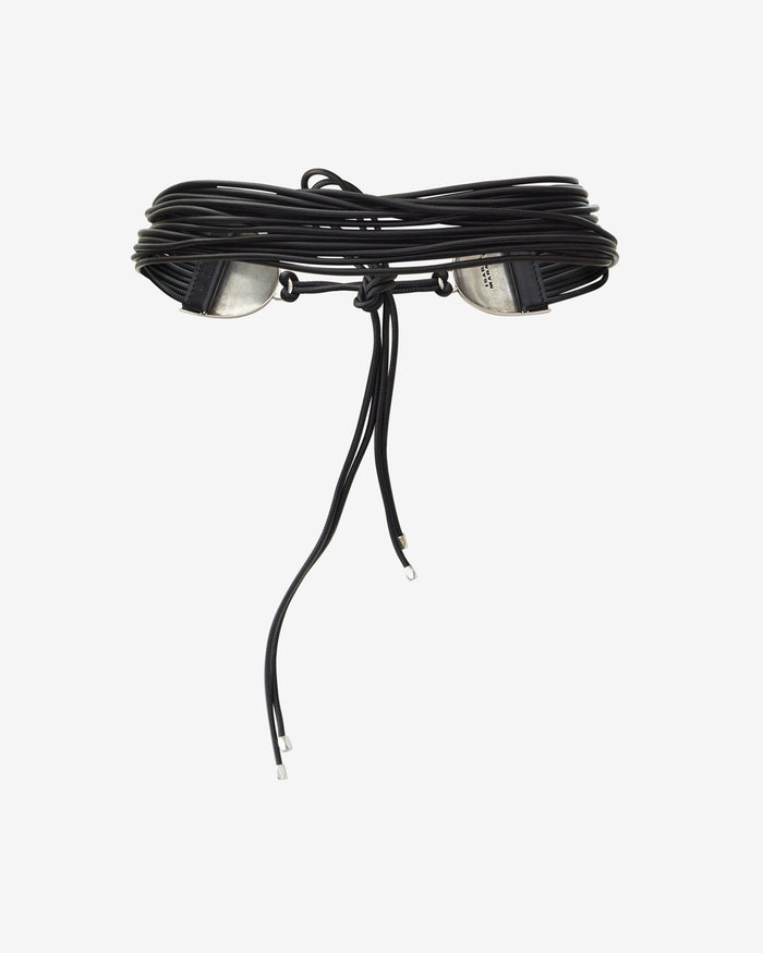 Isabel Marant CEINTURE BRANDY Femme Noir Et Argenté