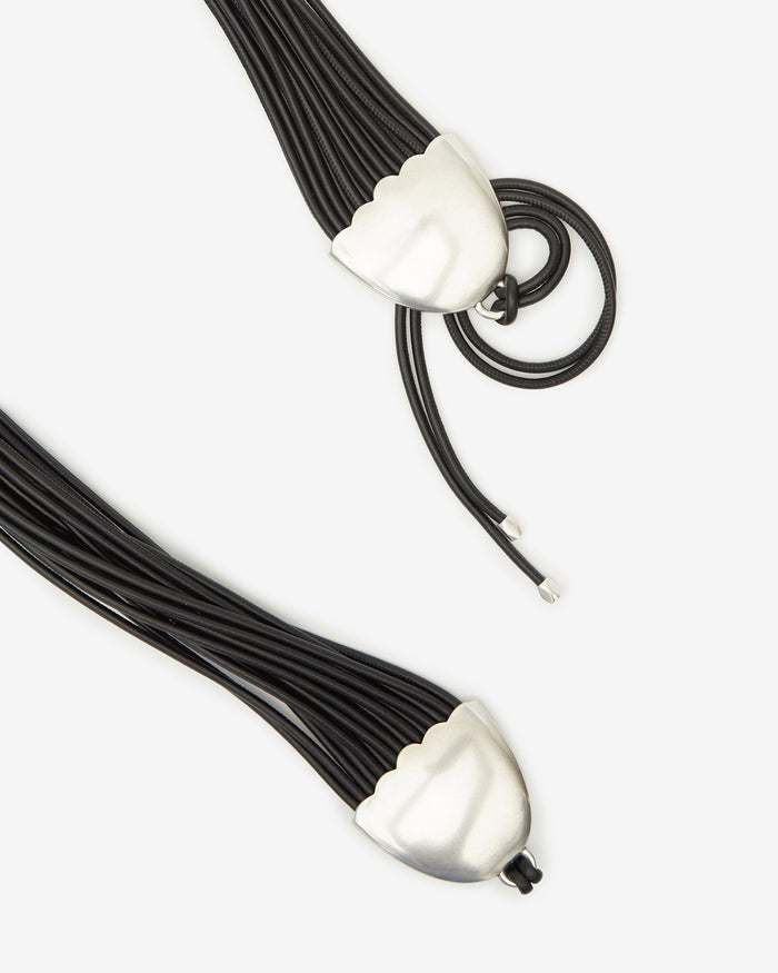 Isabel Marant CEINTURE BRANDY Femme Noir Et Argenté