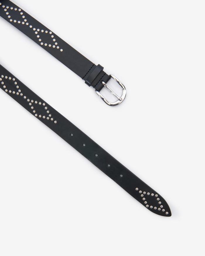 Isabel Marant Ceinture Liliana Femme Noir Et Argenté