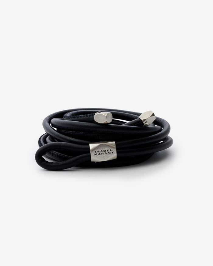 Isabel Marant Ceinture Silvia Femme Noir Et Argenté